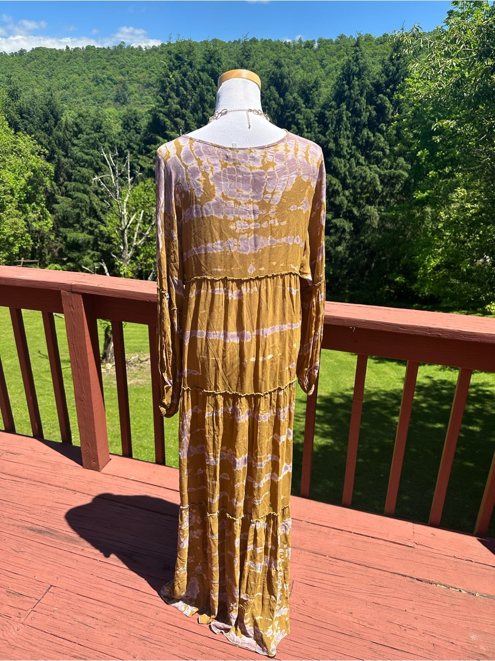 Young Fabulous & Broke Josette Tie-Dye V-Neck Maxi Dress - Picture 3 of 5